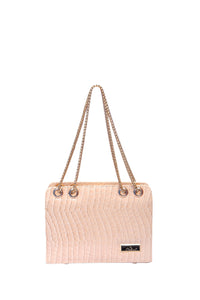 Stylish double chain handbag