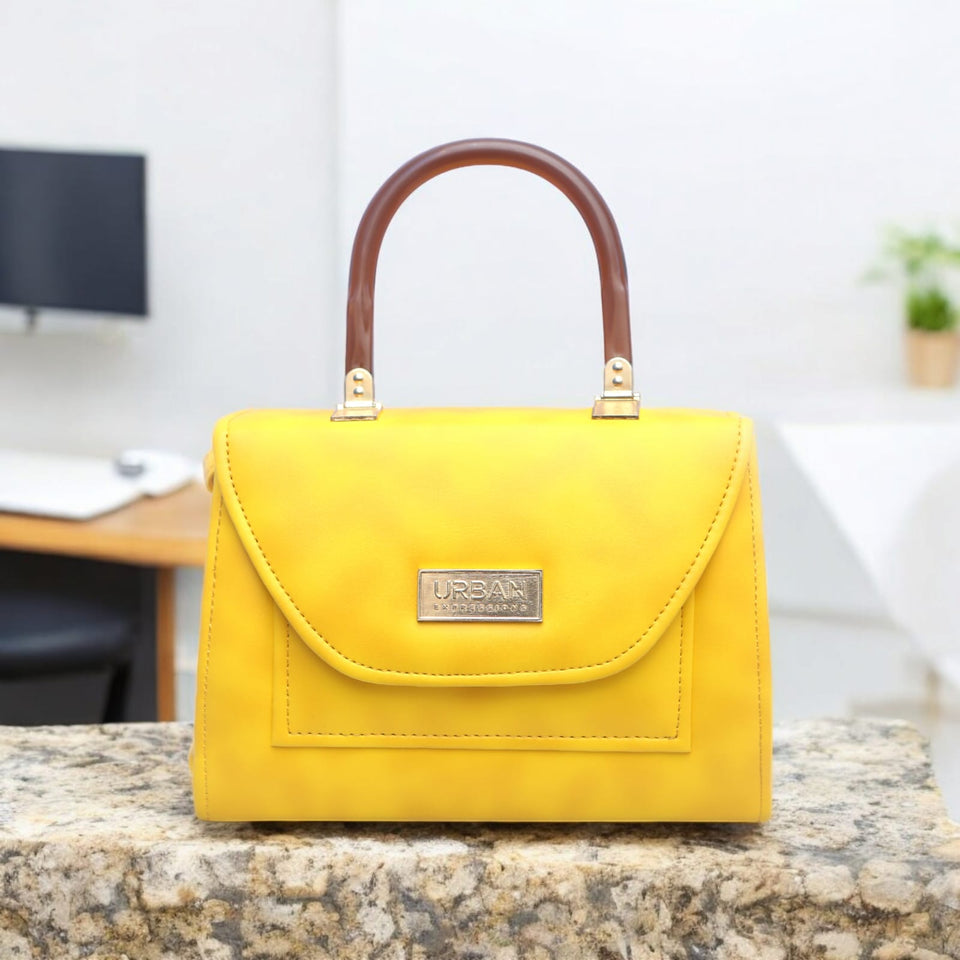 Stylish handbags with Acrylic handle